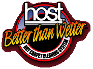 host, better than water logo dry carpet cleaning system